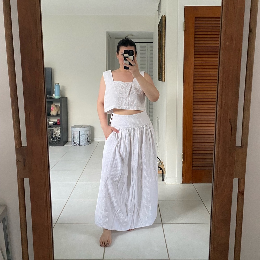 Free People 2 Piece Set - Cropped Top & Skirt Size: M